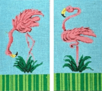 Patti Mann Designs - Flamingos Eyeglass Case